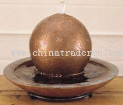 Copper Tabletop Sphere Fountain from China
